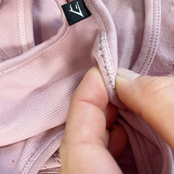 Gymshark Womens Racerback Tank Seamless Sports Bra Purple XS Stretch Training - Picture 5 of 8